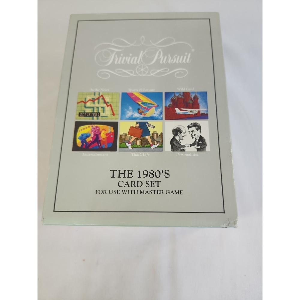 Vintage Parker Brothers Trivial Pursuit The 1980's Card Set